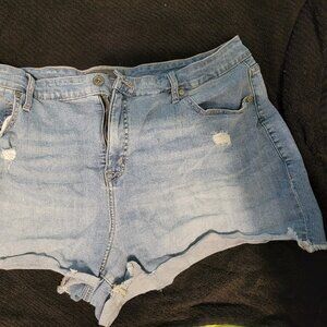 Torrid Size 20 Light Wash Denim Shorts